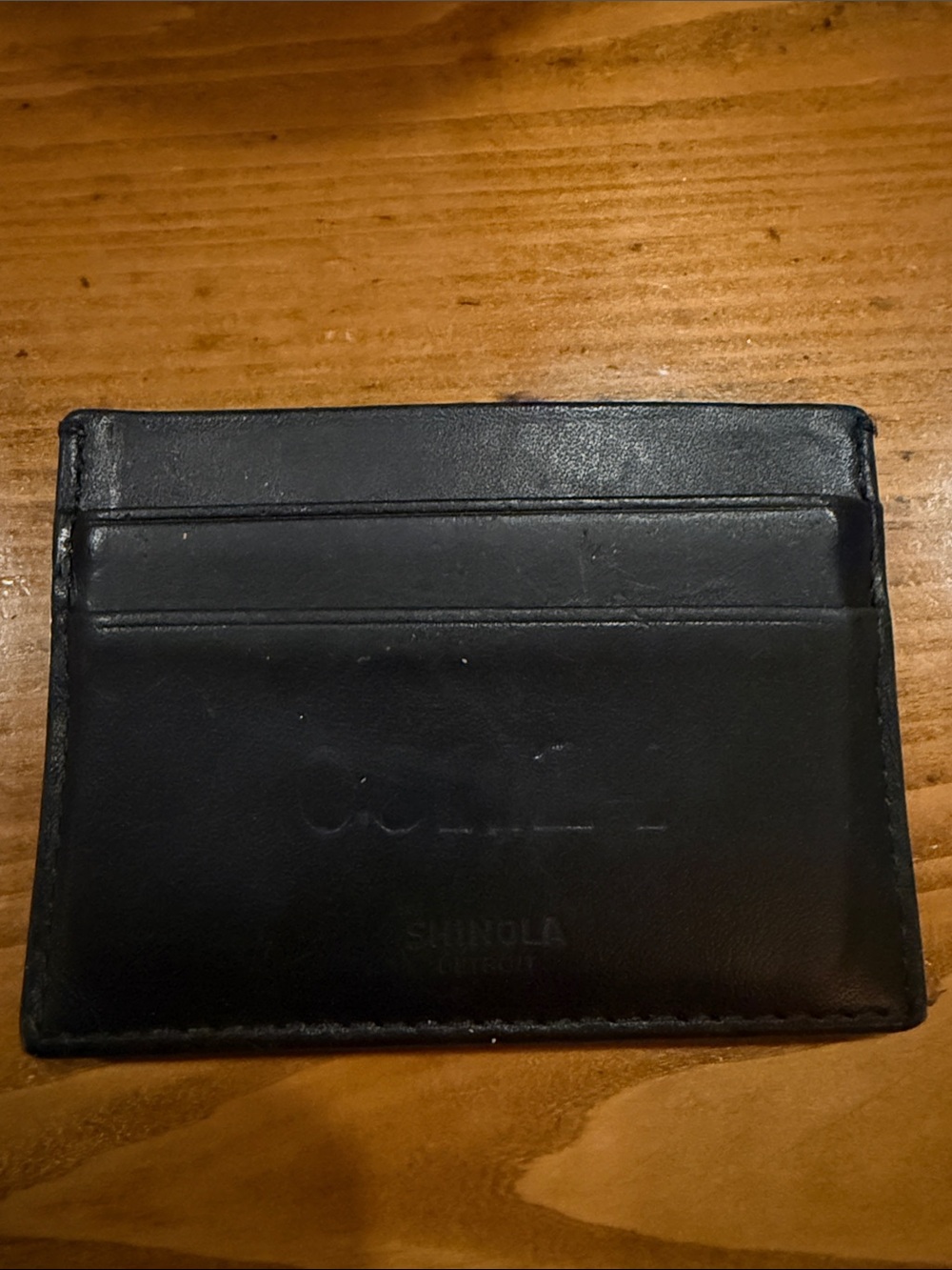 Leather Shinola wallet black
